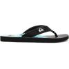 Quiksilver Men’s Flip Flop(Black Green Blue)