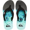 Quiksilver Men’s Flip Flop(Black Green Blue)
