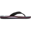 Quiksilver Men’s Flip Flop(Black Orange Grey)