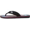 Quiksilver Men’s Flip Flop(Black Orange and Grey)
