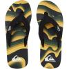 Quiksilver Men’s Flip Flop(Black Yellow Green)