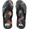 Quiksilver Men’s Flip Flop(Black/Orange/Green)
