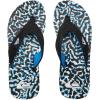 Quiksilver Men’s Flip Flop(Black/White Blue)