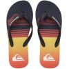 Quiksilver Men’s Molokai Slab Flip-Flop(Black Black Orange)