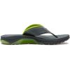Quiksilver men’s Mathodic Recovery Flip Flop Sandal(Grey Black Green)