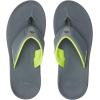 Quiksilver men’s Mathodic Recovery Flip Flop Sandal(Grey Black Green)