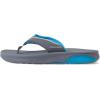 Quiksilver men’s Mathodic Recovery Flip Flop Sandal(Grey Grey Blue)
