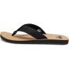 Quiksilver mens Molokai Abyss Natural 3 Point SandalFlip-Flop(Black Brown)
