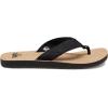 Quiksilver mens Molokai Abyss Natural 3 Point SandalFlip-Flop(Black Brown)