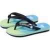 Quiksilver Boy’s Molokai Art Flip Flop Youth(Blue/Blue/Green 233)