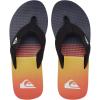 Quiksilver Boy’s Molokai Layback Youth Sandal(Black/Black/Orange)