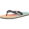 Quiksilver Boy’s Unisex-Child Molokai Art Youth Sandal Flip-Flop(Black/Orange/Grey)