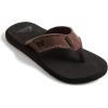 Quiksilver Men’s Flip Flop Sandals , Brown Sole Black Upper Brown , 8 US