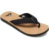 Quiksilver mens Molokai Abyss Natural 3 Point SandalFlip-Flop(Black Brown)