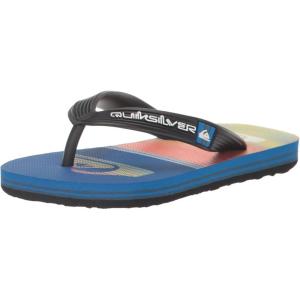Quiksilver Boy’s Molokai Art Flip Flop Youth(Blue/Yellow/Blue 233)
