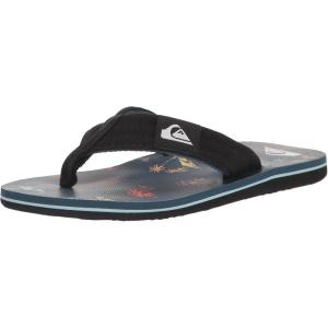 Quiksilver Boy’s Molokai Layback Youth Flip Flop Sandal(Blue 4)