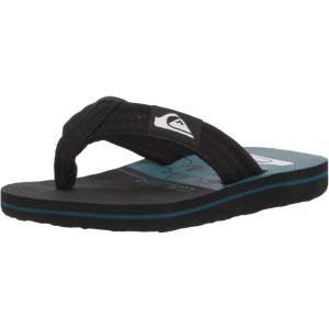Quiksilver Boy’s Molokai Layback Youth Sandal(Black/Black/Green)