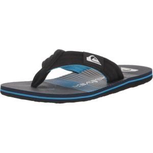 Quiksilver Boy’s Molokai Layback Youth Sandal(Black/Blue/Grey)