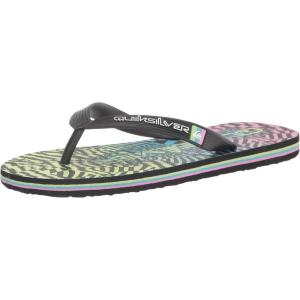 Quiksilver Boy’s Unisex-Child Molokai Art Youth Sandal Flip-Flop(Black/Pink/Blue)