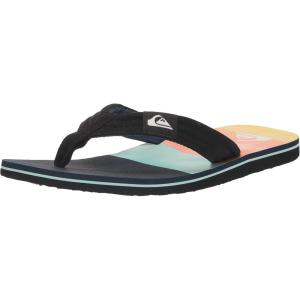 Quiksilver Men’s Flip Flop(Black/Black/Blue)
