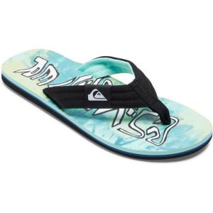 Quiksilver Men’s Flip Flop(Green Blue and Yellow)