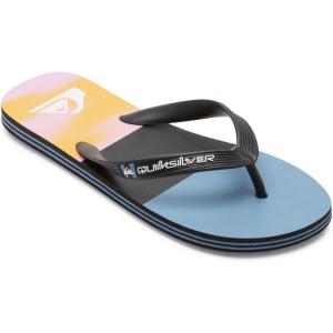 Quiksilver Men’s Flip-Flop Sandal(Black Pink Blue)