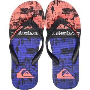 Quiksilver Men’s Flip-Flop Water Shoe(Red Black)