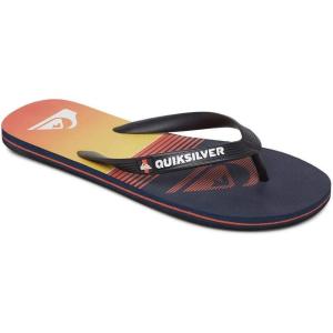 Quiksilver Men’s Molokai Slab Flip-Flop(Black Black Orange)