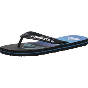 Quiksilver Men’s Molokai Slab Flip-Flop(Black/Blue/Black)
