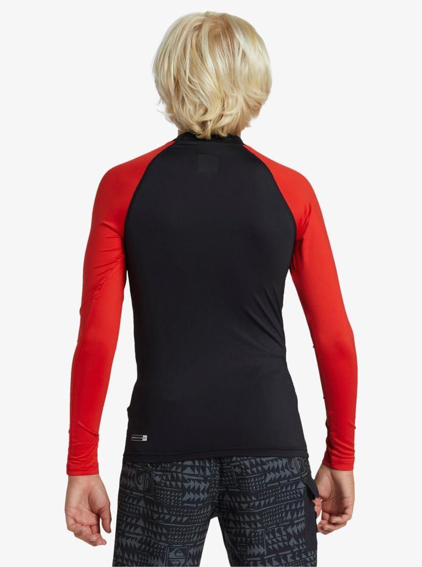 image:imageQuiksilver Boys Age 816 Hawaii Badge Long Sleeve Surf ShirtHigh Risk Red