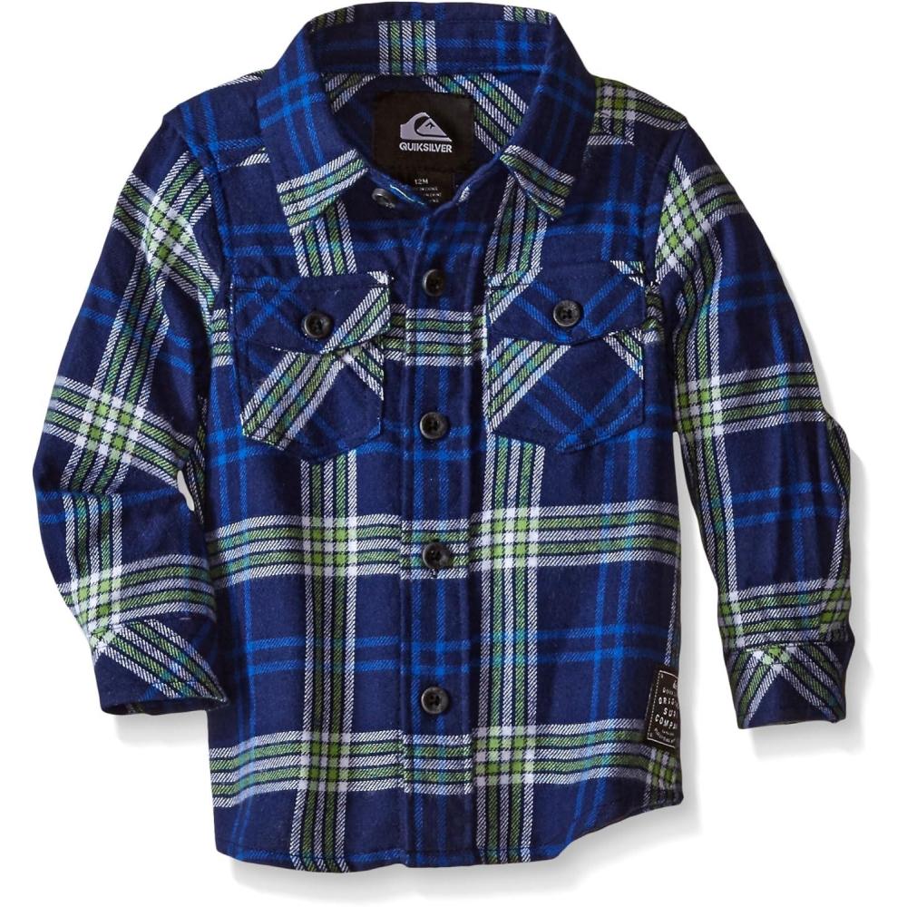 image:imageQuiksilver Baby Boys Everyday Flannel ShirtMedieval Blue