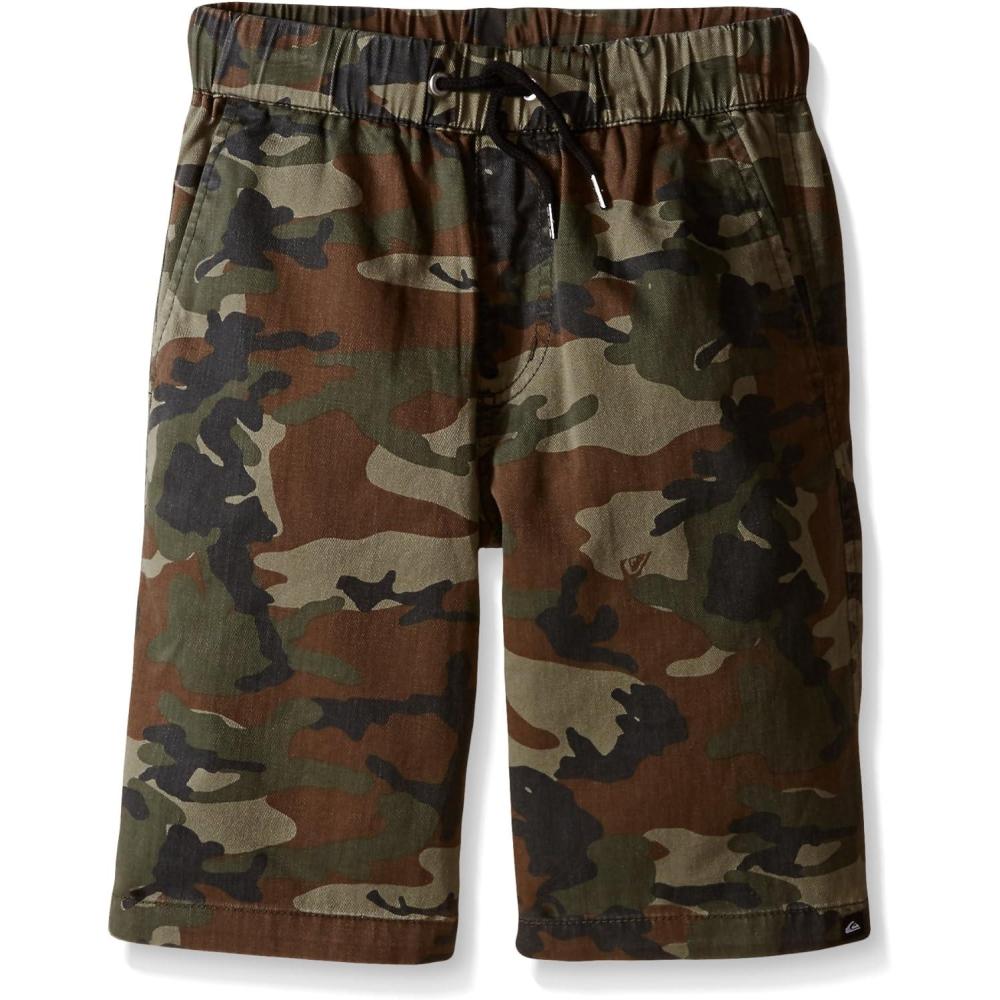 image:imageQuiksilver Big Boys Camo Elastic Short ShortDusty Olive