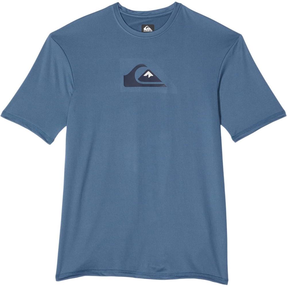 image:imageQuiksilver Big Boys Solid Streak Surf Shirt Navy Blue Heather L