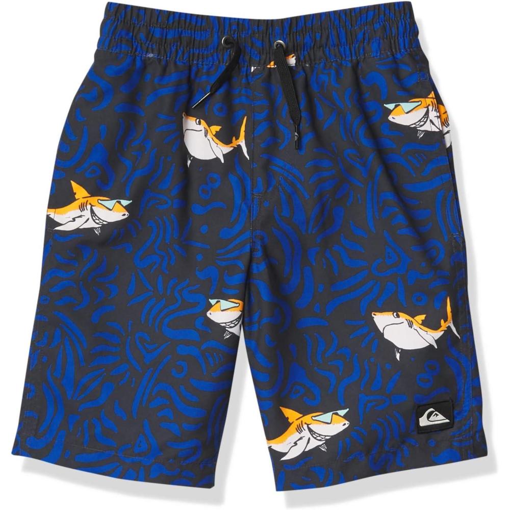 image:imageQuiksilver Boys Sharky 14 Volley Swim Trunk BoardshortIndia Ink