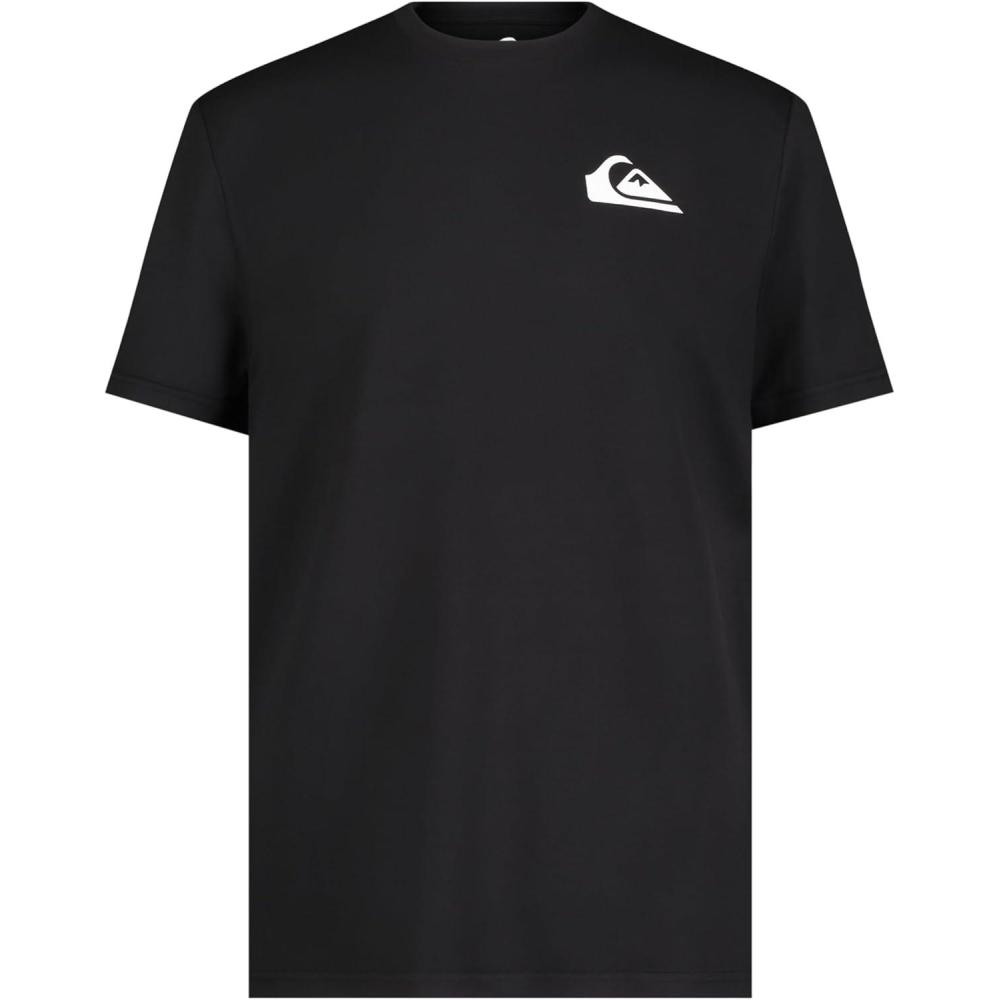 image:imageQuiksilver Boys Short Sleeve Rashguard Surf Shirt with UPF 50 Sun Protection Kids Swim TopBlack Everyday