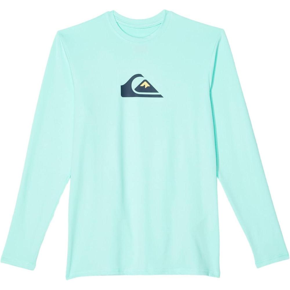 image:imageQuiksilver Boys Solid Streak Long Sleeve Big Kids Beach Glass XL 16 Big Kids