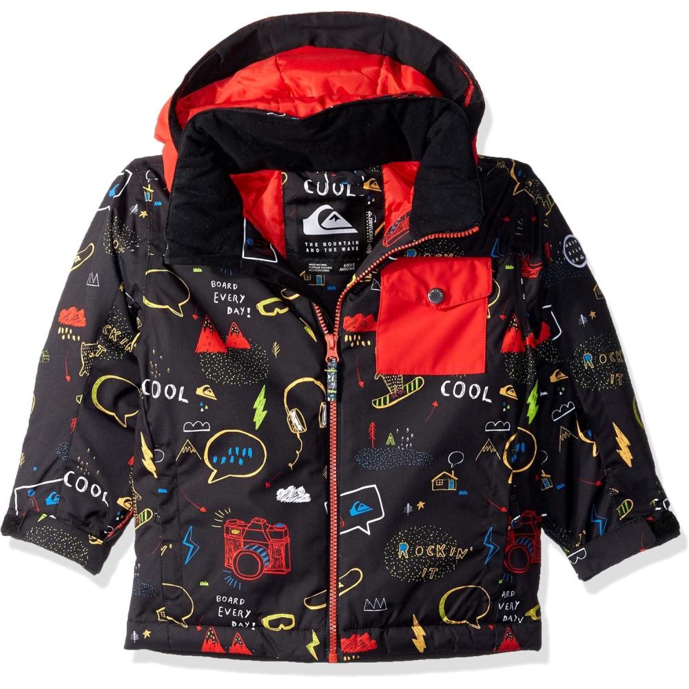 image:imageQuiksilver boys Little Mission 10k Grow System Snow JacketInsulated JacketBlack Maoam Tatt