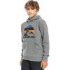 Quiksilver Big Logo Snow Hoodie – Kids’, Heather Grey, S(10)