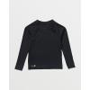 Quiksilver Boys (Age 2-7) Hawaii Badge UV Long Sleeve Rashguard(Black)