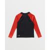 Quiksilver Boys (Age 2-7) Hawaii Badge UV Long Sleeve Rashguard(High Risk Red)