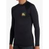 Quiksilver Boys (Age 8-16) Hawaii Badge Long Sleeve Surf Shirt(Black)