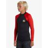 Quiksilver Boys (Age 8-16) Hawaii Badge Long Sleeve Surf Shirt(High Risk Red)