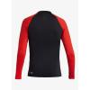 Quiksilver Boys (Age 8-16) Hawaii Badge Long Sleeve Surf Shirt(High Risk Red)