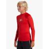 Quiksilver Boys (Age 8-16) Saturn UV Long Sleeve Surf Shirt(High Risk Red)