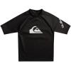 Quiksilver Boys’ All Time Short Sleeve Rashguard Surf Shirt(Black 222)