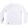 Quiksilver Boys Long Sleeve Rashguard Surf Shirt with UPF 50+ Sun Protection(White (Ages 2-7))