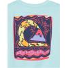 Quiksilver Boys Neon Logo Tee Shirt(Angel Blue)