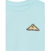 Quiksilver Boys Neon Logo Tee Shirt(Angel Blue)