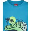 Quiksilver Boys Short Sleeve Screen Print Graphic T-Shirt, Soft & Comfortable, Regular Fit(Horizon Blue Wavey)