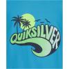 Quiksilver Boys Short Sleeve Screen Print Graphic T-Shirt, Soft & Comfortable, Regular Fit(Horizon Blue Wavey)